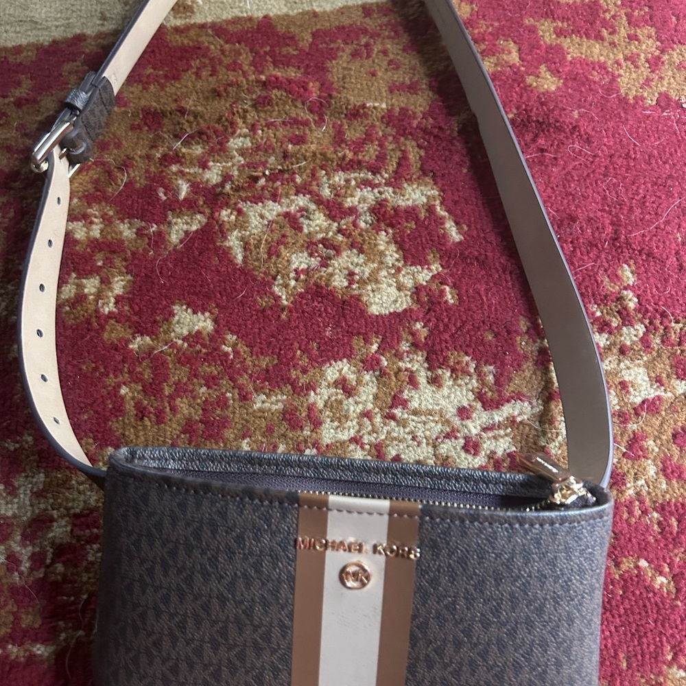 Michael Kors Chocolate and Beige Waist Bag
